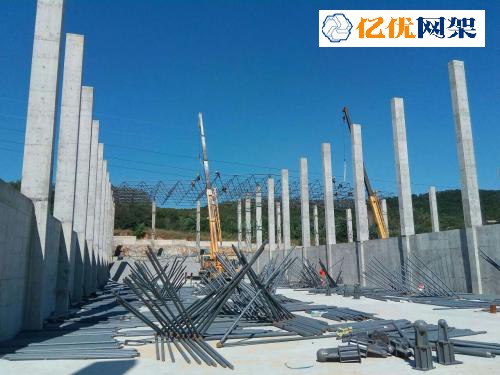 河东料棚网架设计